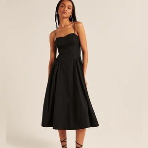 Abercrombie & Fitch dropped waist corset midi dress